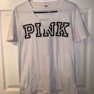 White Victoria’s Secret Pink Tee